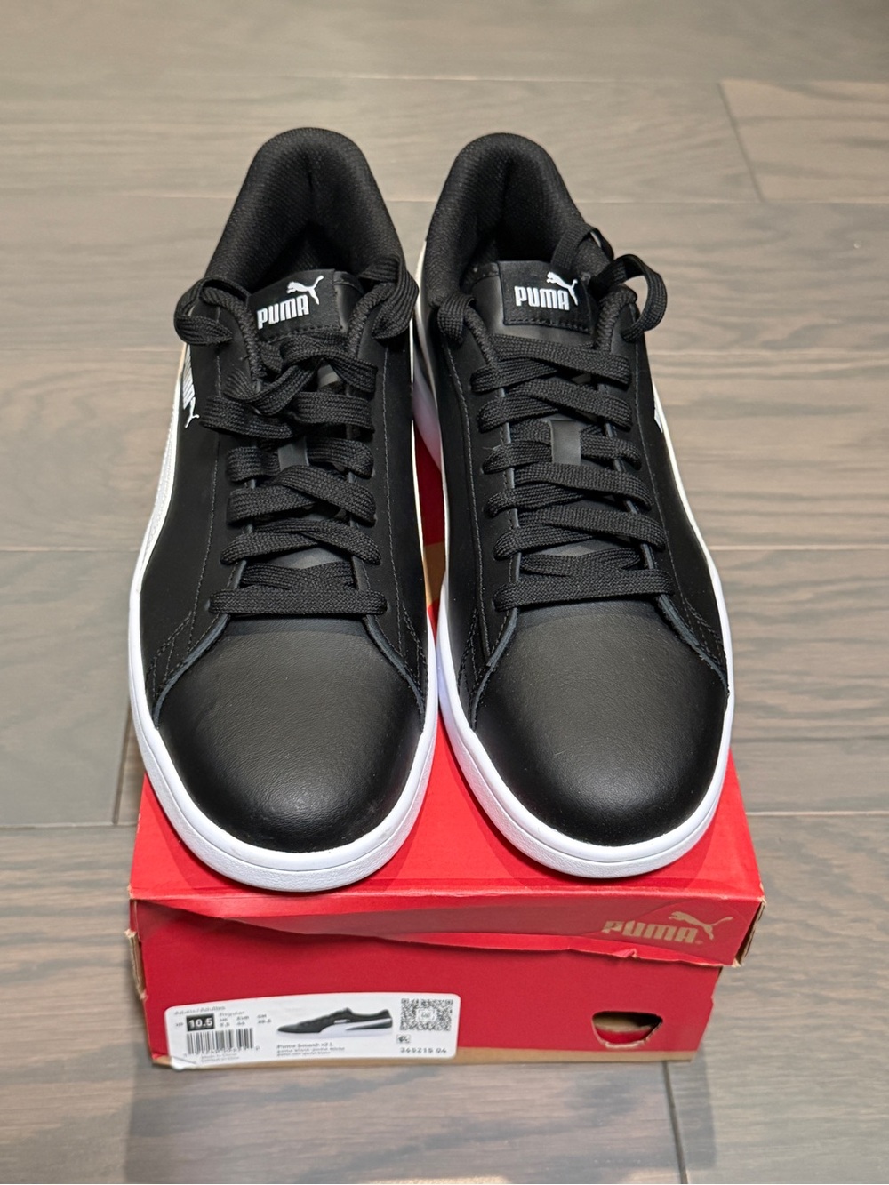 NWT Puma Men's Black Low-Top Sneakers size 10.5